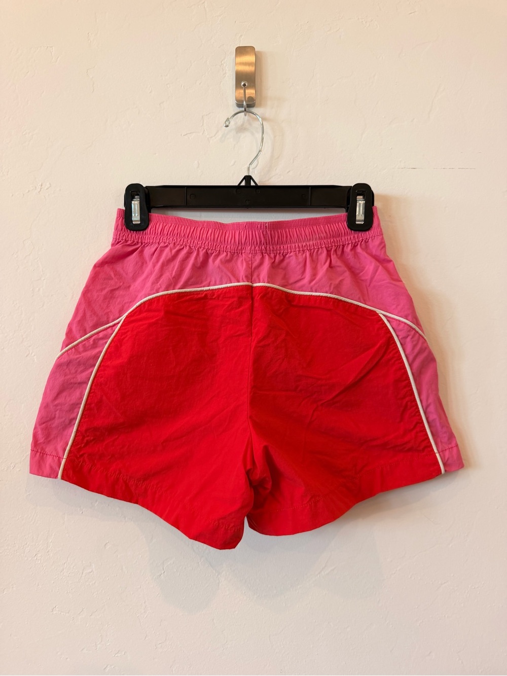 BDG Women’s Two-Tone Pink & Red Athletic Shorts